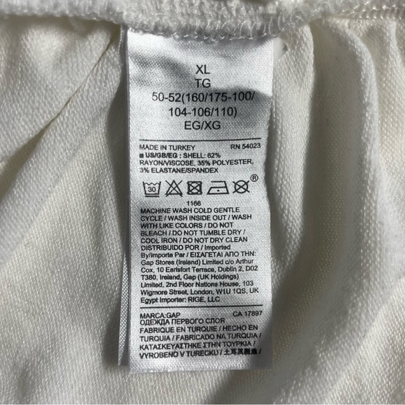 GAP Maternity Soft-spun Knit J Sleeveless White Top - Size XL - Picture 5 of 5